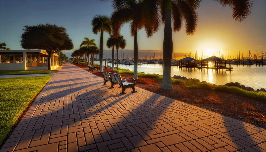 bayfront park sarasota sunset