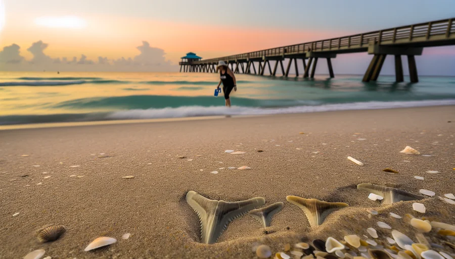 shark tooth hunting venice beach